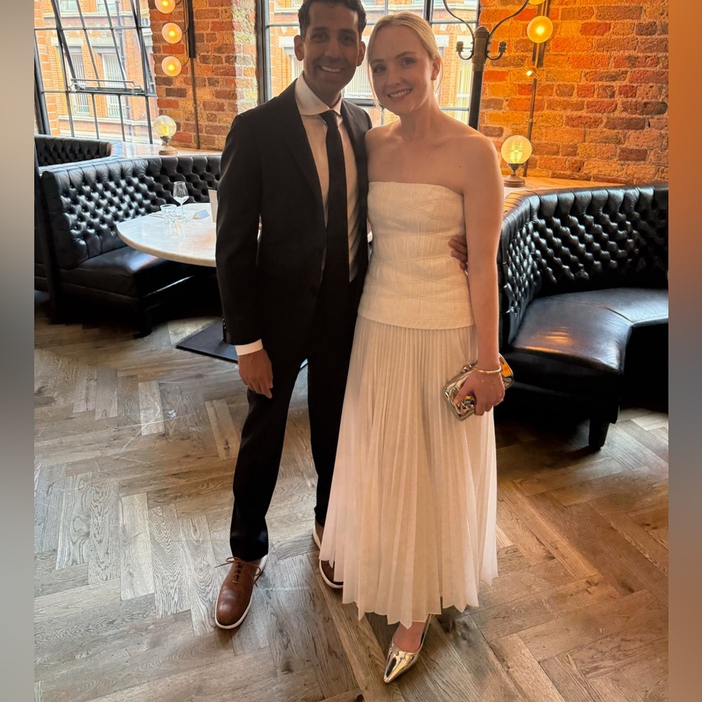 Acler Bristol Ivory Strapless Dress